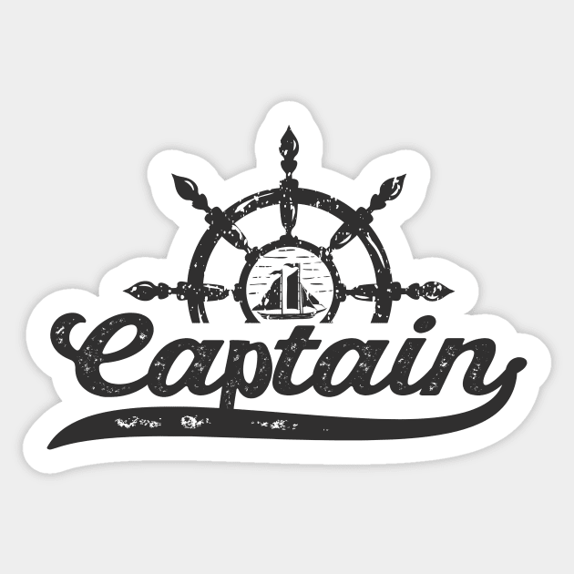 Captain Sailor Sailing Ship Sticker by Foxxy Merch